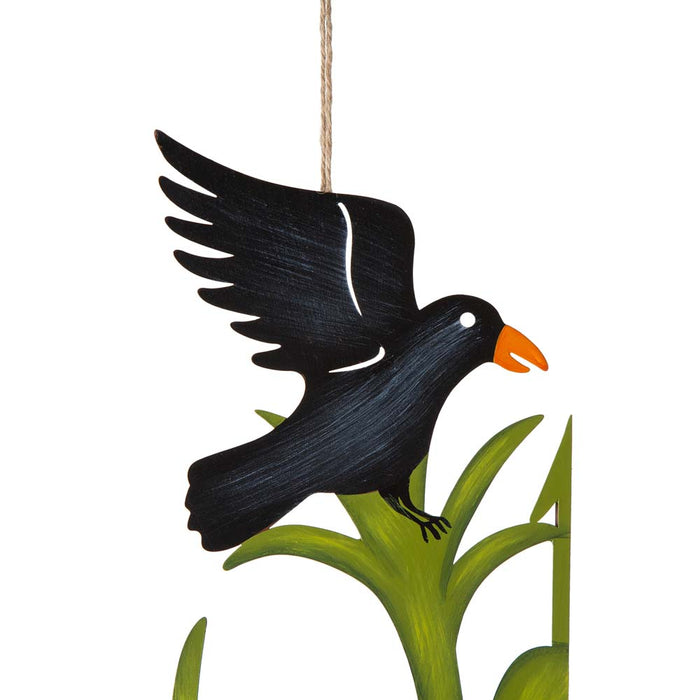 41.5"H Fall Metal Scarecrow & Corns Combo Yard Stake