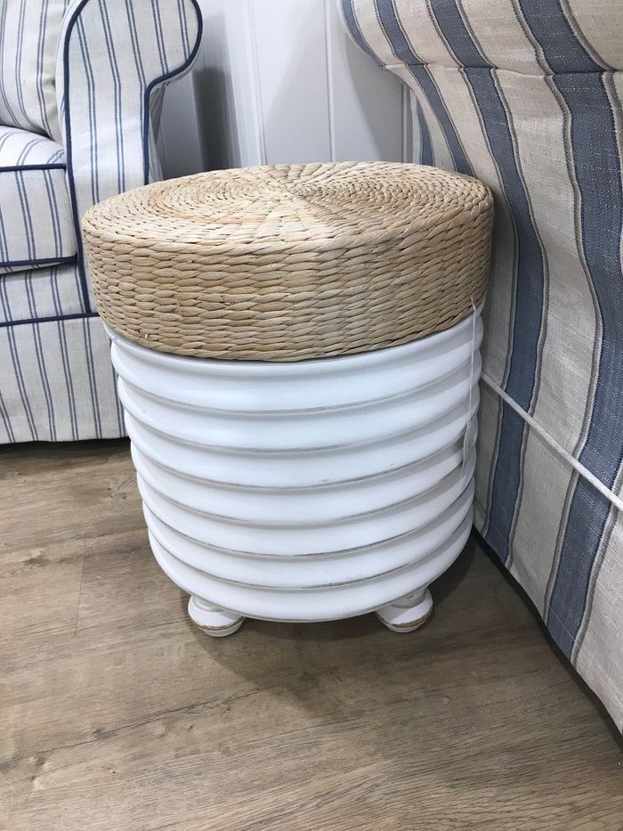 Hamptons Wave Stool Side Table FLOORSTOCK
