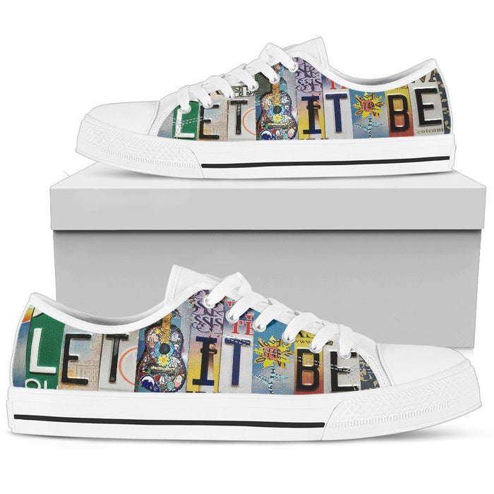 Let It Be Low Top Shoes-KaboodleWorld