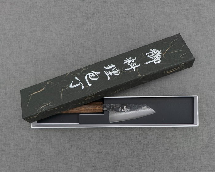 Naru “Hatsukou Series” Aogami #2 Kurouchi 80mm Ko-Bunka with Bubinga Handle