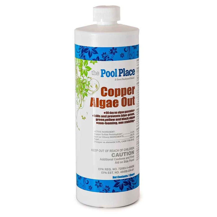 Pool Place Copper Algae Out - 1 Qt. - Great Backyard Place