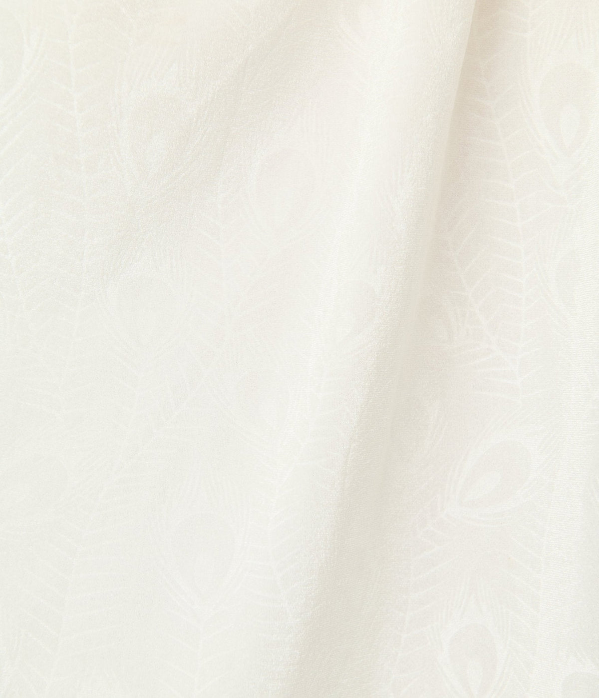 Unique Vintage Ivory Peacock Embossed Velvet Flutter Sleeve Lenora Swing Dress