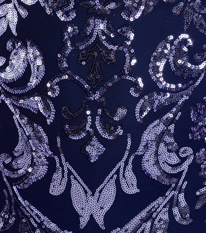 Moira Lace-Up Sequin Formal Dress
