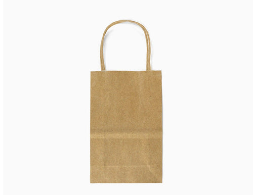 12 pcs- Solid Brown Color Kraft Bag 5" x 8.25"
