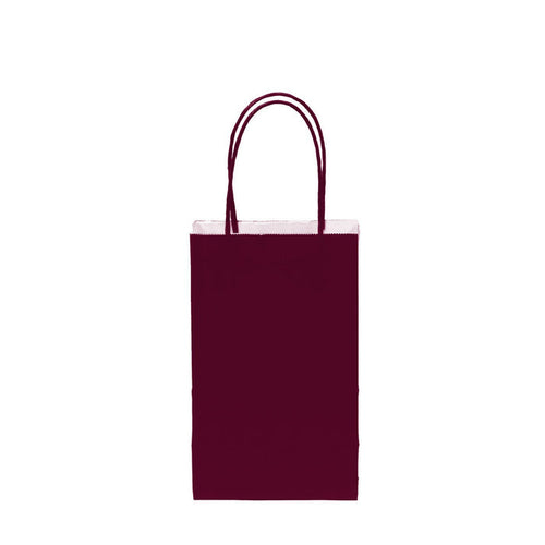 12 pcs- Solid Burgundy Color Kraft Bag 5" x 8.25"