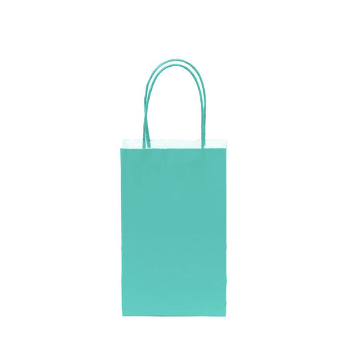 12 pcs- Solid Mint Color Kraft Bag 5" x 8.25"