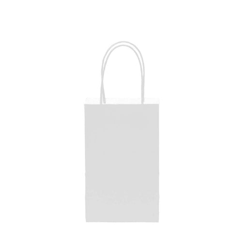 12 pcs- Solid White Color Kraft Bag 5" x 8.25"