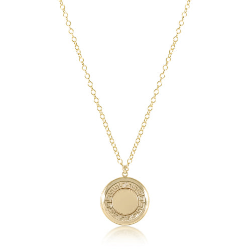 16" NECKLACE GOLD - CHERISH MEDIUM GOLD LOCKET