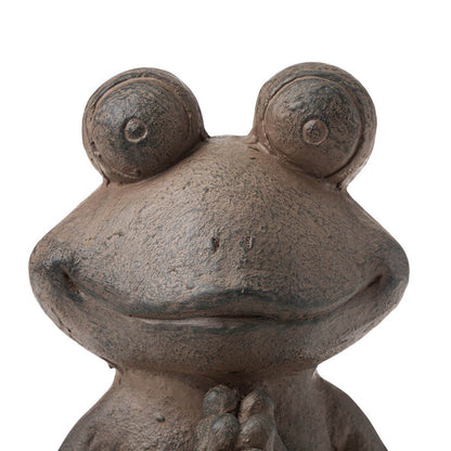 18.5"H MGO Yoga Frog Statue