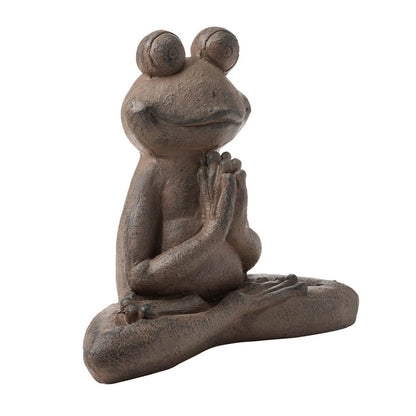 18.5"H MGO Yoga Frog Statue