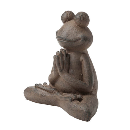 18.5"H MGO Yoga Frog Statue