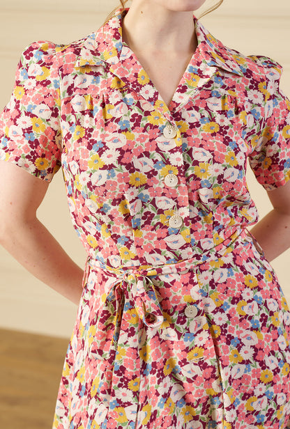 1940s Shirt-Waister Dress - Spring Parade