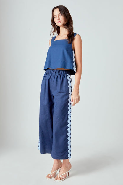 Endless Rose Ric Rac Sleeveless Top