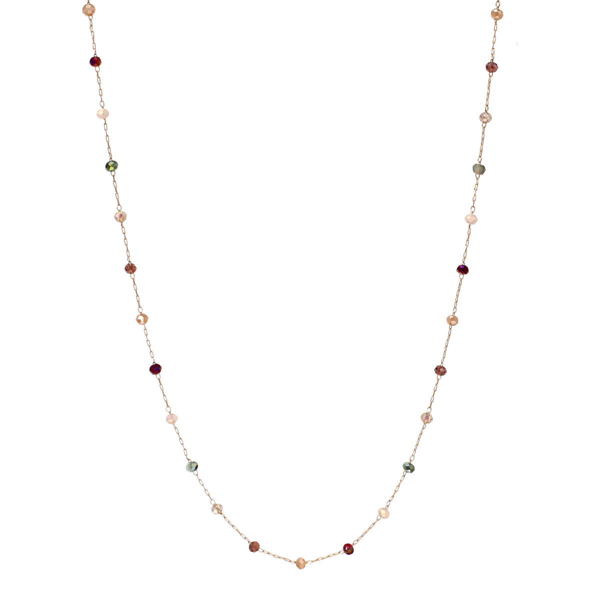 Fine Crystal Chain Necklace