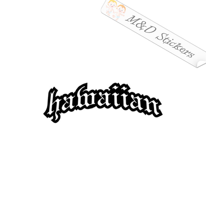 2x Hawaiian Vinyl Decal Sticker Different colors & size for Cars/Bikes/Windows