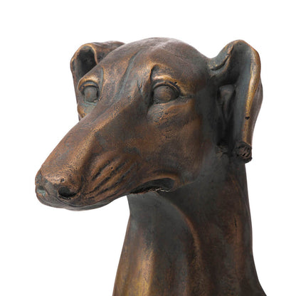30.25"H MGO Sitting Greyhound Dog Statue