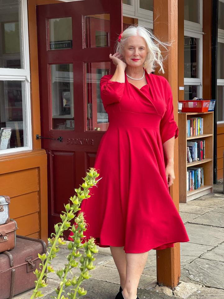 1950s Grace Dress - Red
