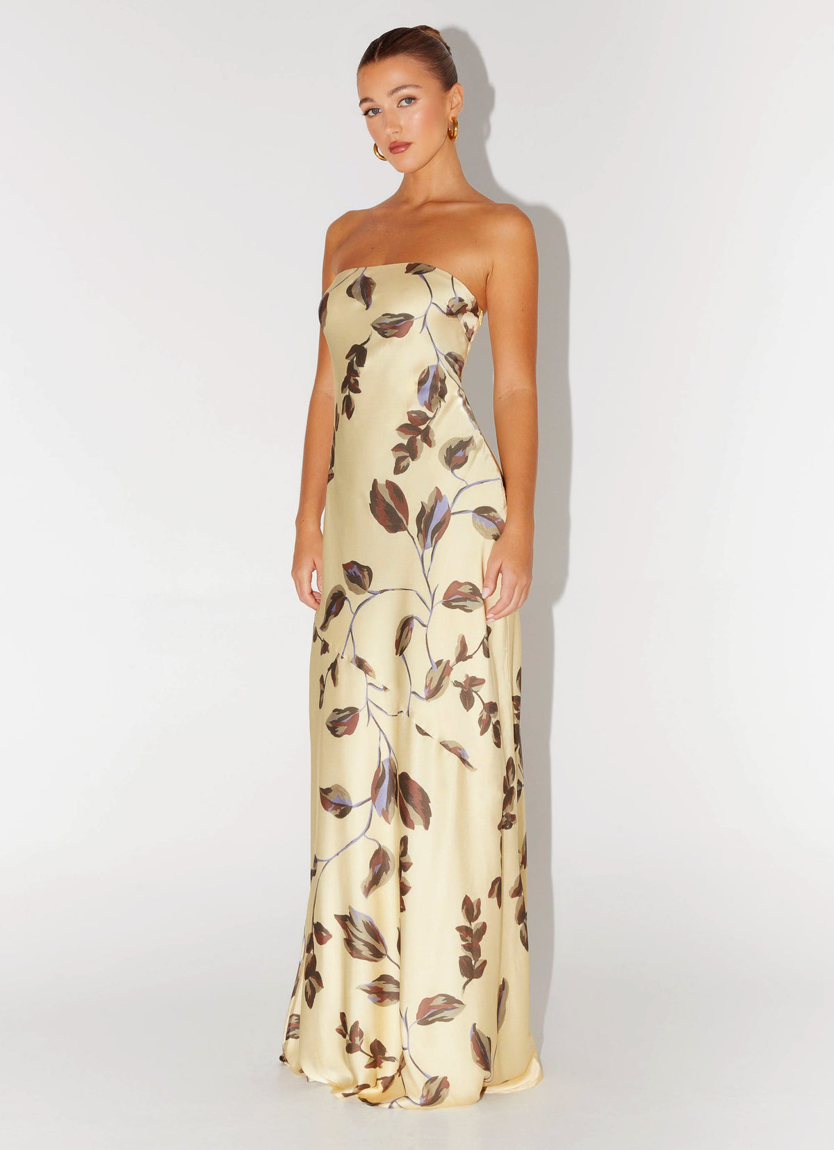 Alisa Strapless Maxi Dress - Buttercream Bliss