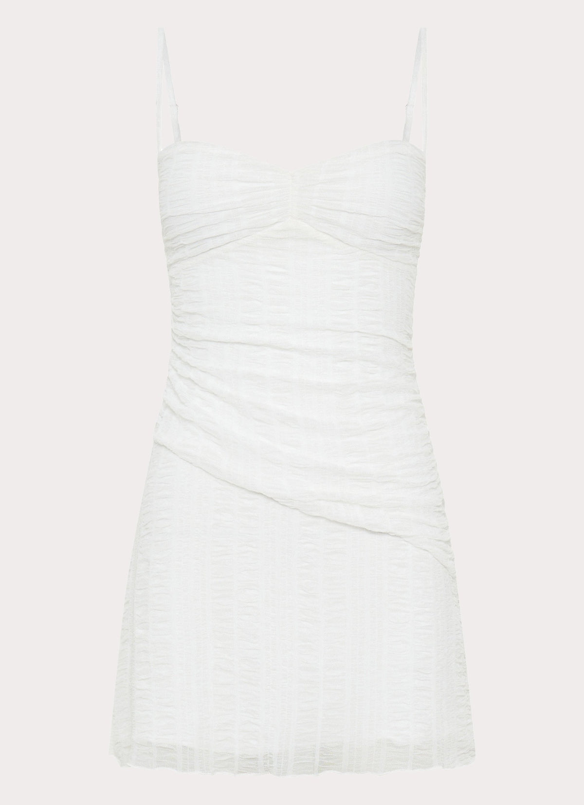 Arden Mesh Mini Dress - White
