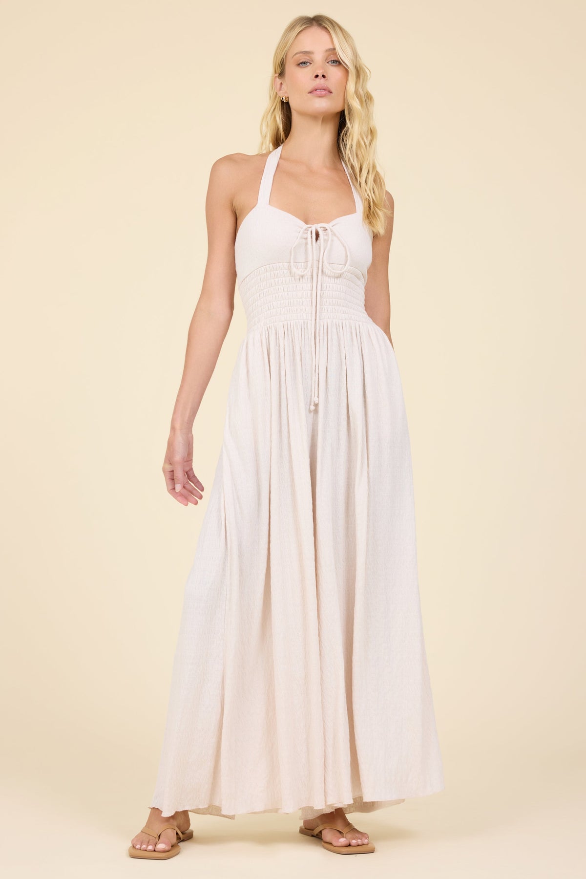 Crinkle Knit Jumpsuit
