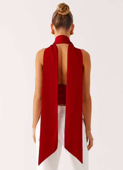 Catching Feelings Top - Red