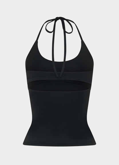 Chauncey Halter Top - Black