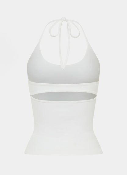 Chauncey Halter Top - White