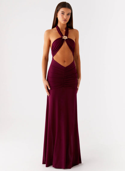 Deltina Maxi Dress - Boysenberry