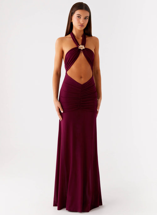 Deltina Maxi Dress - Boysenberry