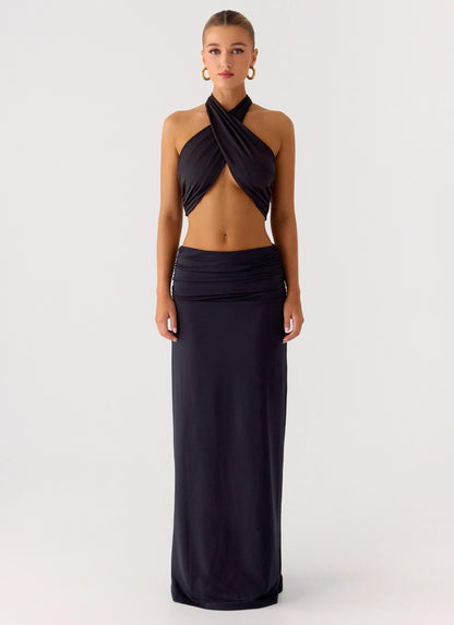 Elisabetta Maxi Skirt - Black
