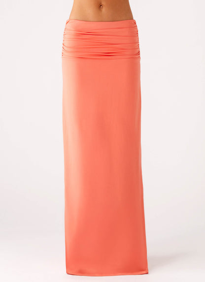 Elisabetta Maxi Skirt - Coral