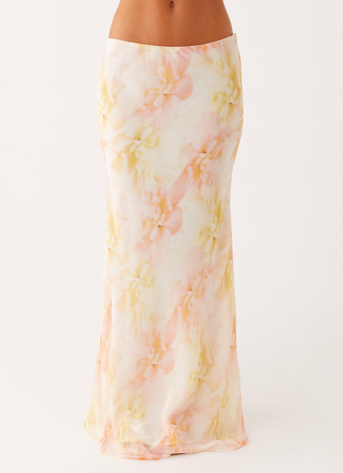 Harlow Chiffon Maxi Skirt - Floral Print