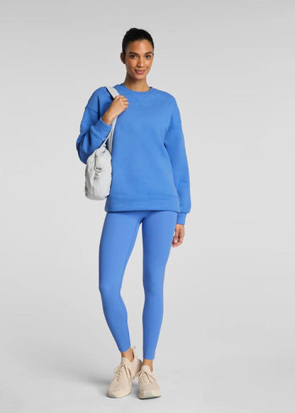 Cotton Fleece Crewneck Tunic
