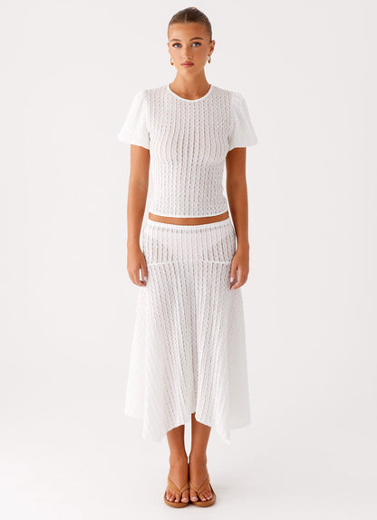 Katta Midi Skirt - Ivory