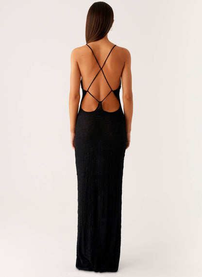 Kylia Maxi Dress - Black
