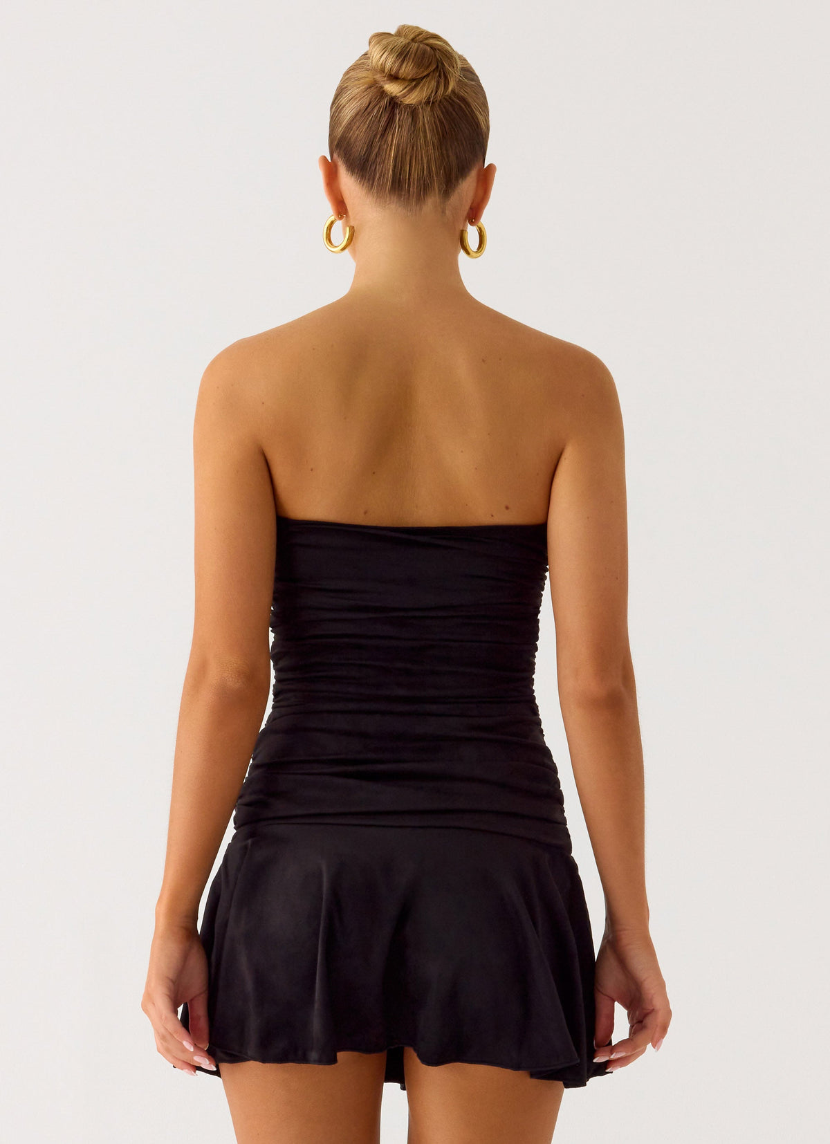 Meridella Strapless Mini Dress - Black