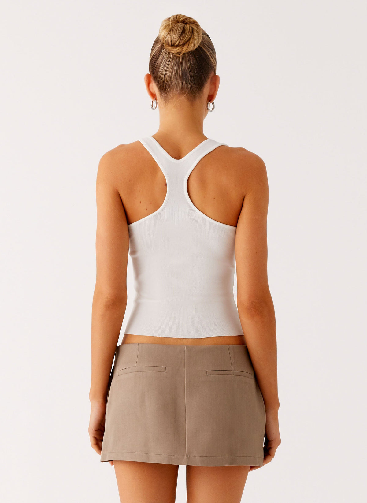 Mirna Micro Skort - Taupe Marle