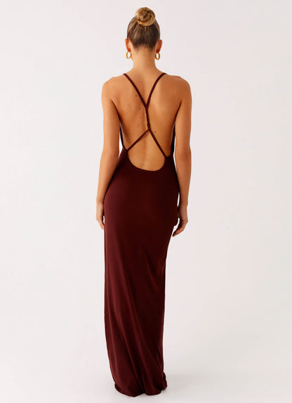 Nomad Muse Maxi Dress - Chocolate