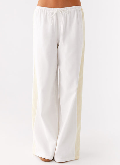 Oska Drawstring Pants - White