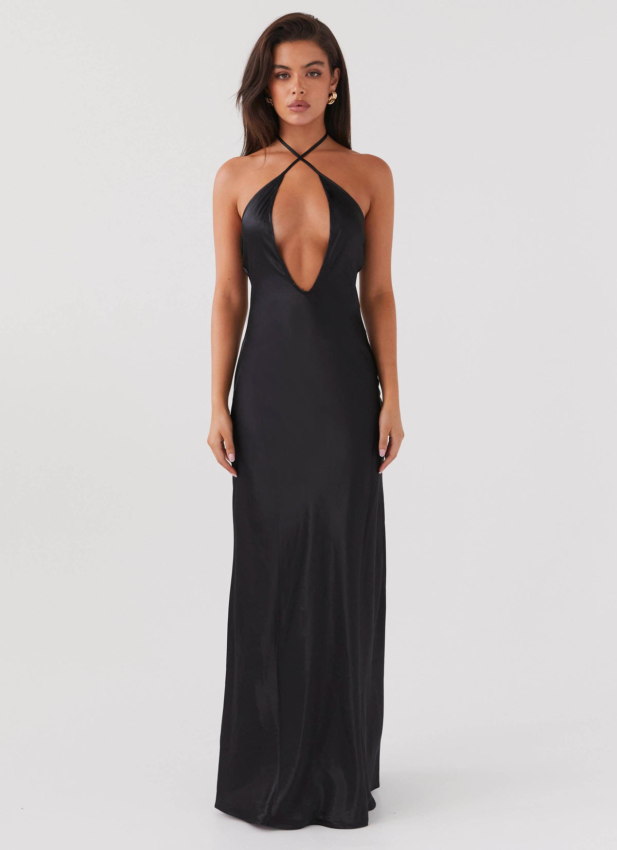 Noir Symphony Maxi Dress - Black