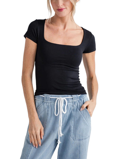Free People Clean Lines Baby Tee