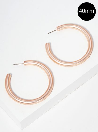 Classic Medium Open Hoops
