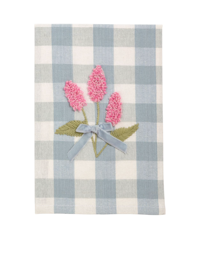 Flower Embroidered Towel