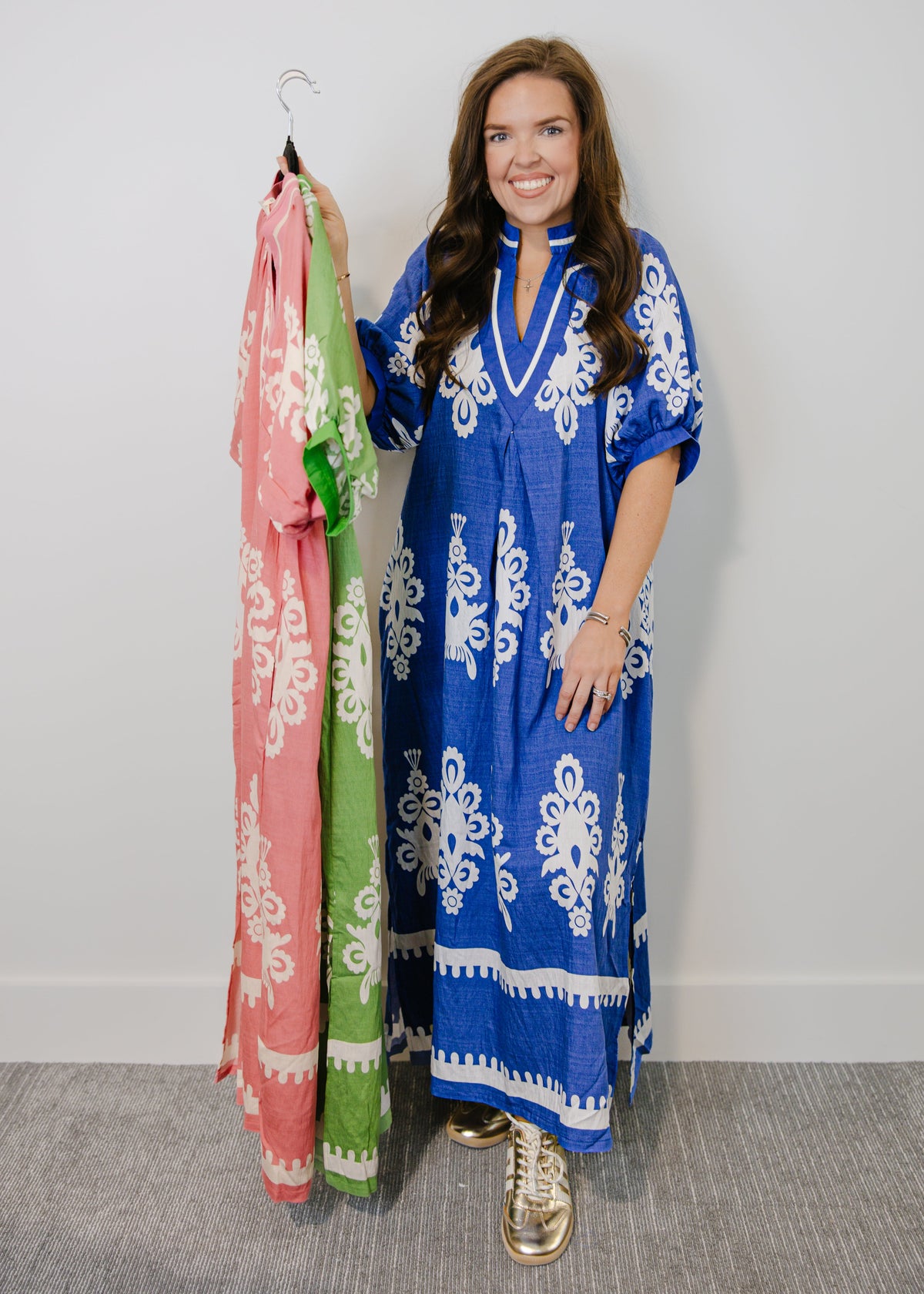 Joanie Printed Midi Dress