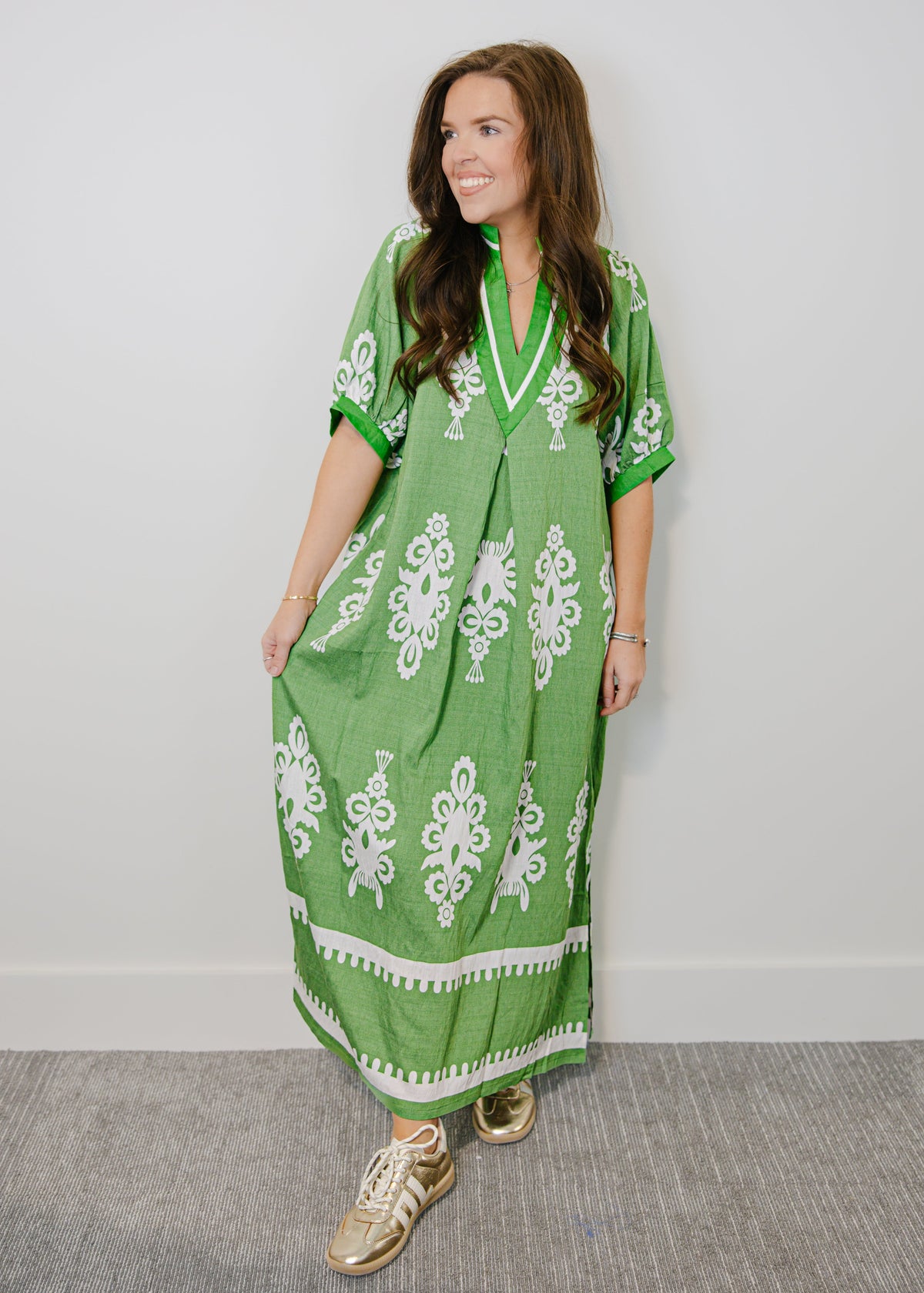Joanie Printed Midi Dress