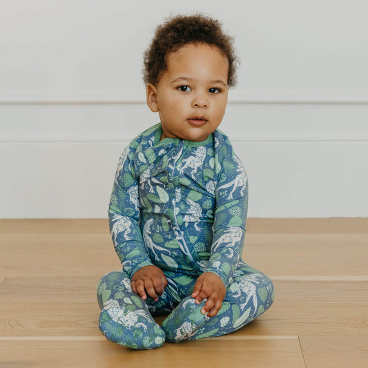 Zip-Up Footie Pajama - Jurassic Park