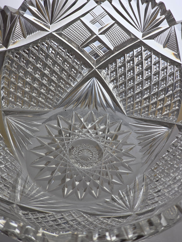 ABP cut glass bowl American brilliant period 1886 -1915 PA4