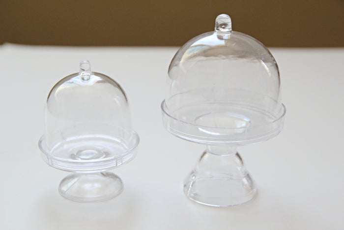 Acrylic Clear Cake Stand with Lids (12 pieces)