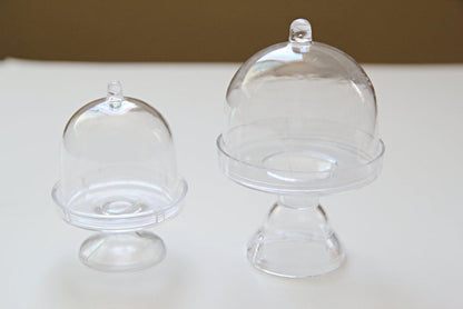 Acrylic Clear Cake Stand with Lids (12 pieces)