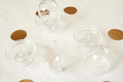 Acrylic Clear Cake Stand with Lids (12 pieces)